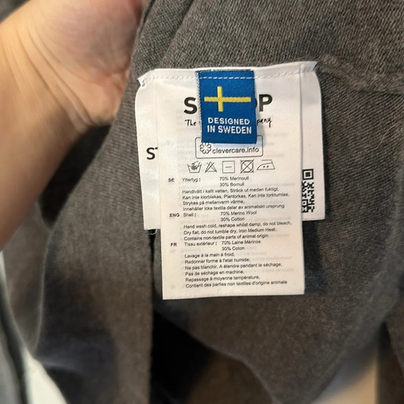 SKHOOP Stripe Merino Wool Top EUC S - Picture 4 of 6